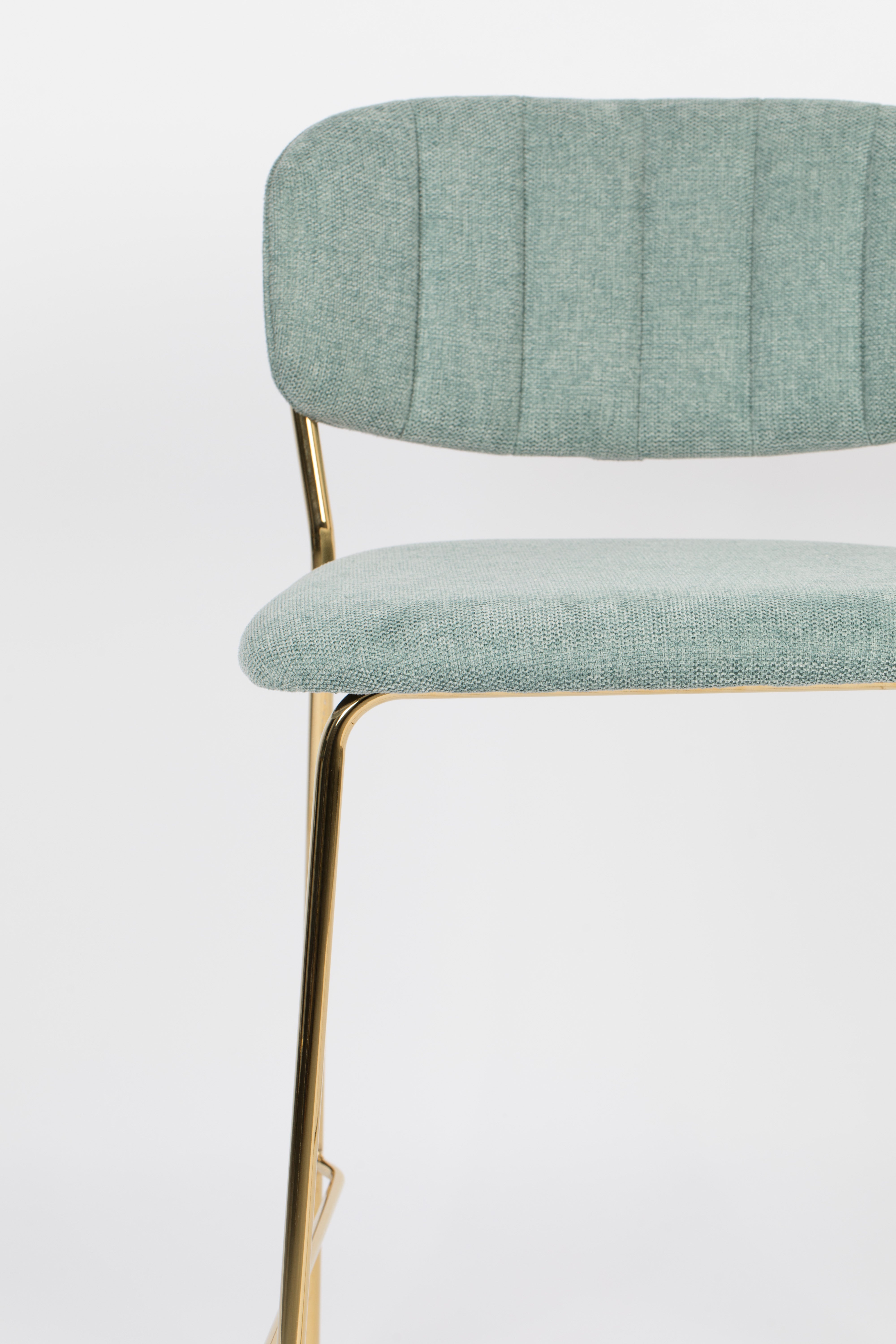 Counter Stool Jolien Gold/Light Green